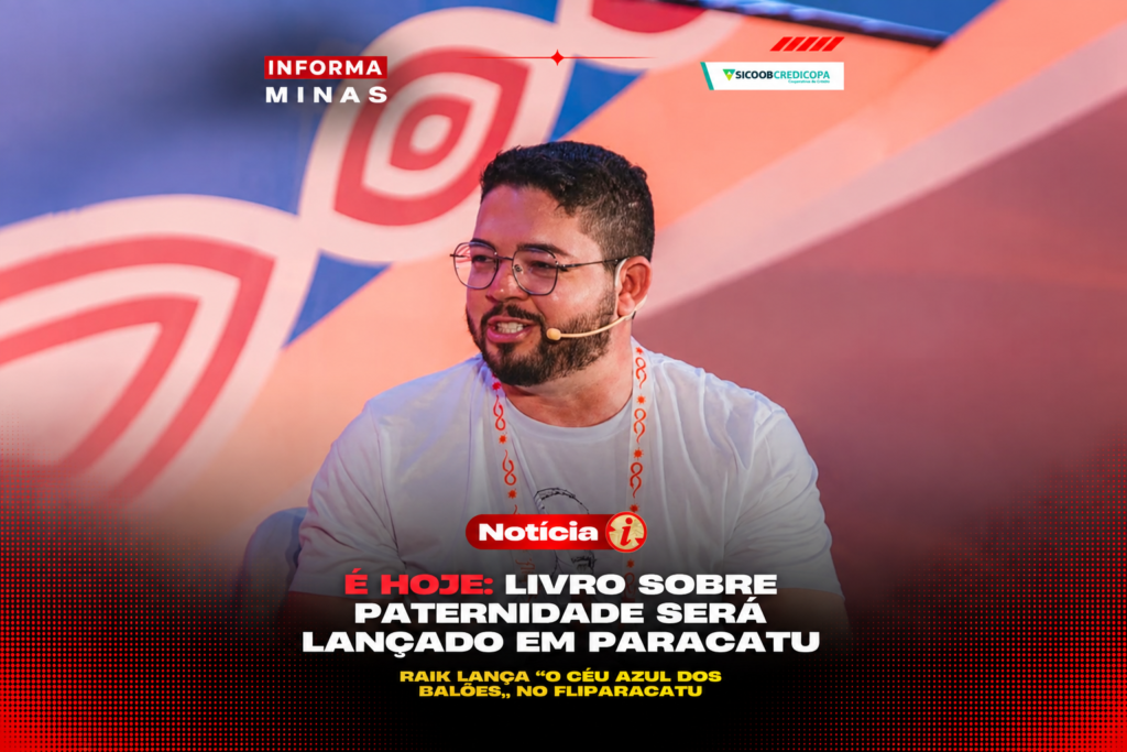 Capa adaptada por IA a partir da arte original da notícia: Raik lança livro no Fliparacatu, em Paracatu